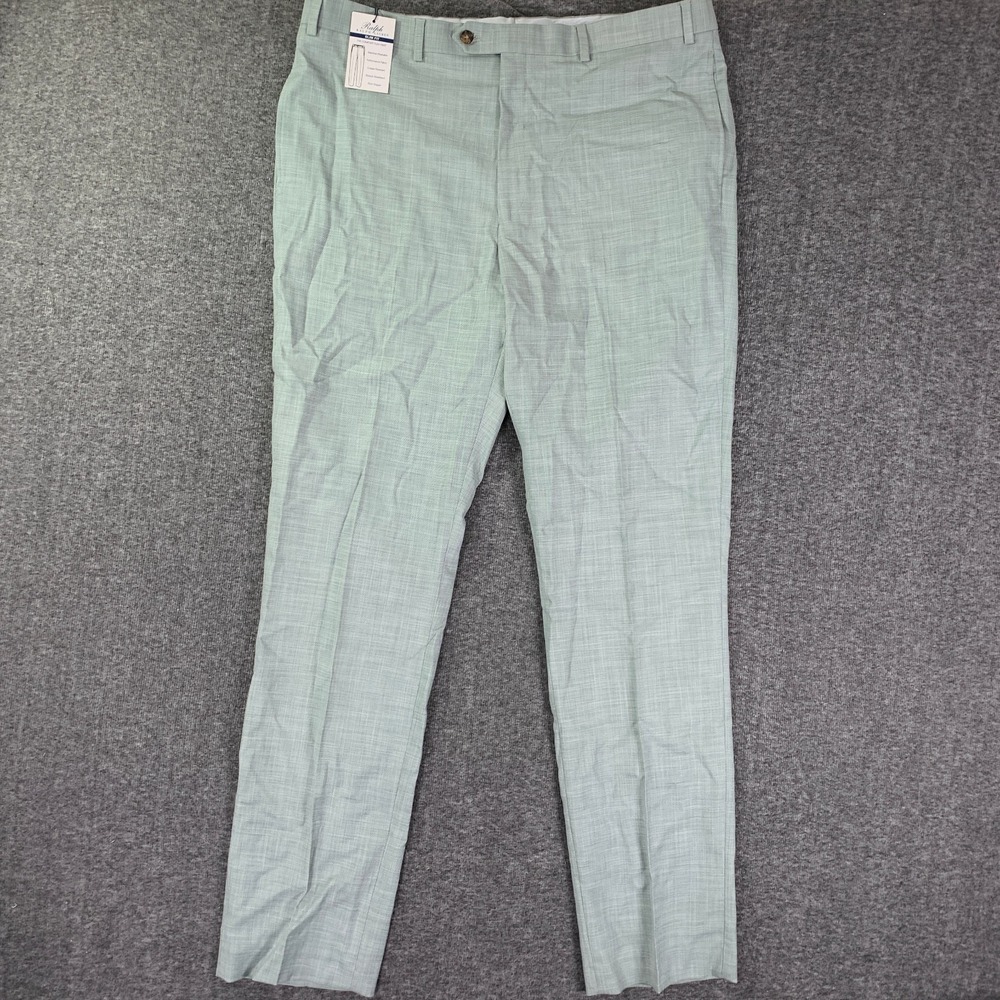 Ralph Lauren Pants Men 38x34 Slim Fit The Comfort Flex Trousers Slacks Green